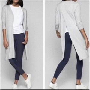 Athleta Gray Long Cardigan